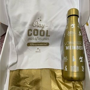 Disney Vacation Club water bottle and cooling towel